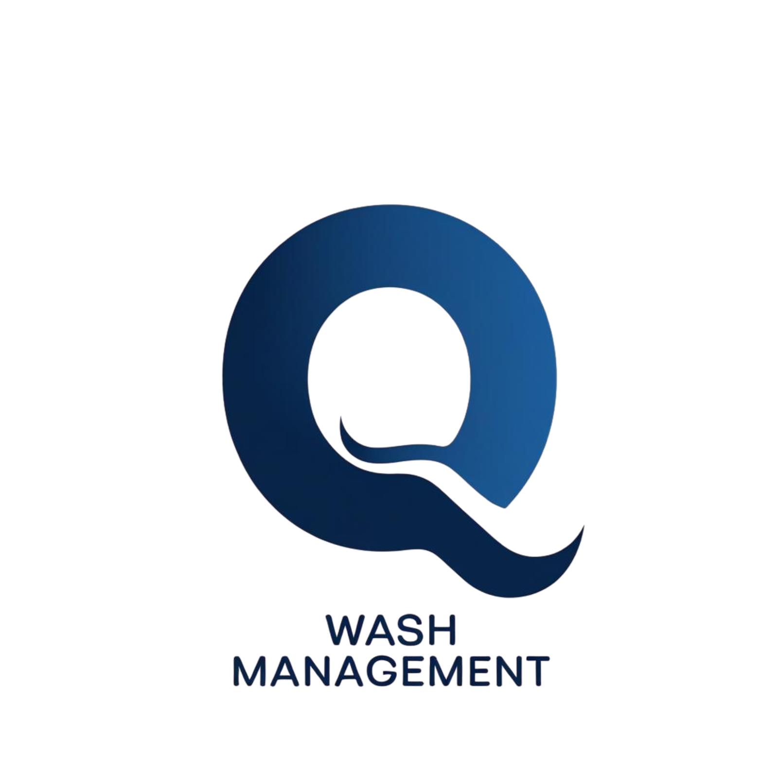 Q wash management logo for a commercial real estate company focused on car washes
