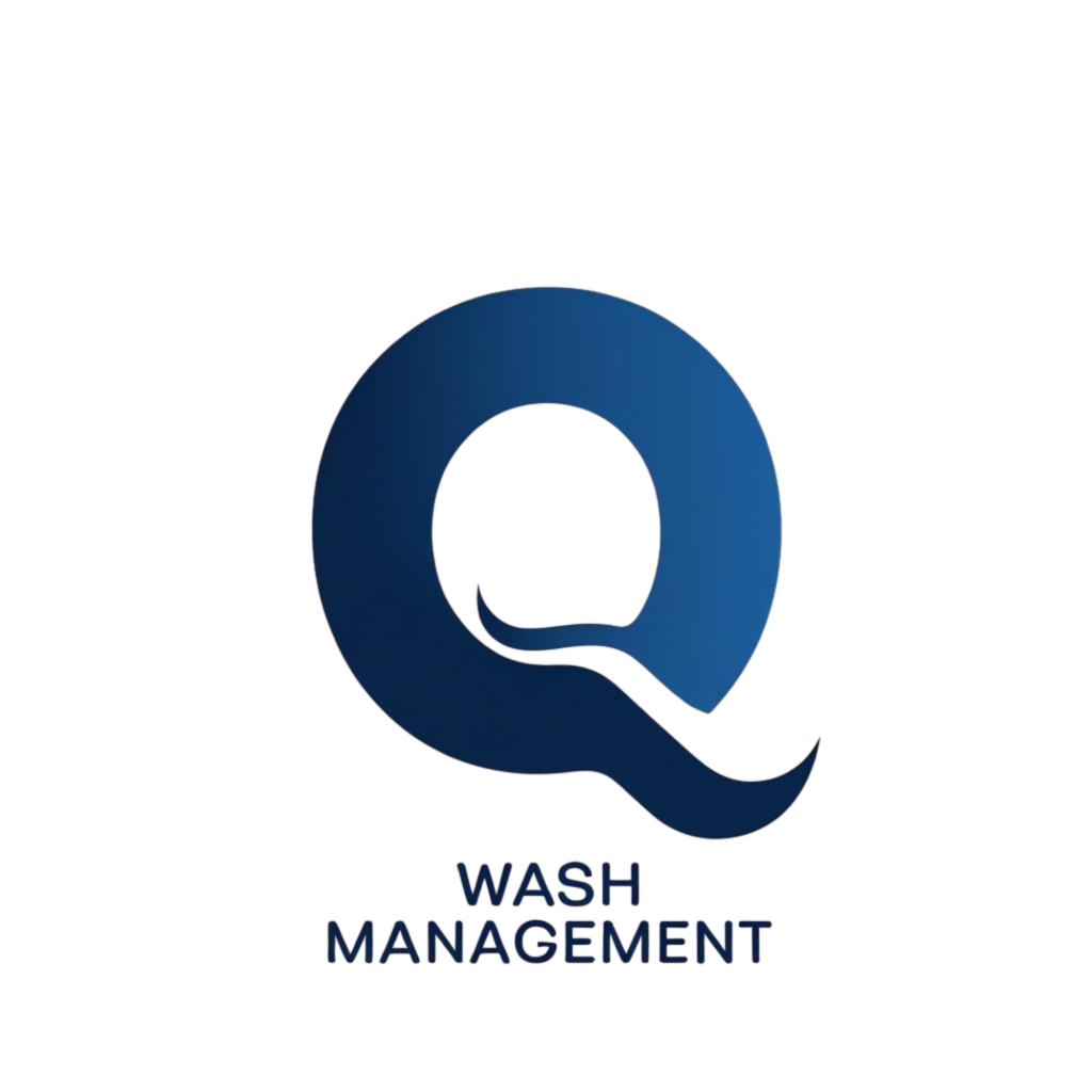Q Wash Management Logo with no background